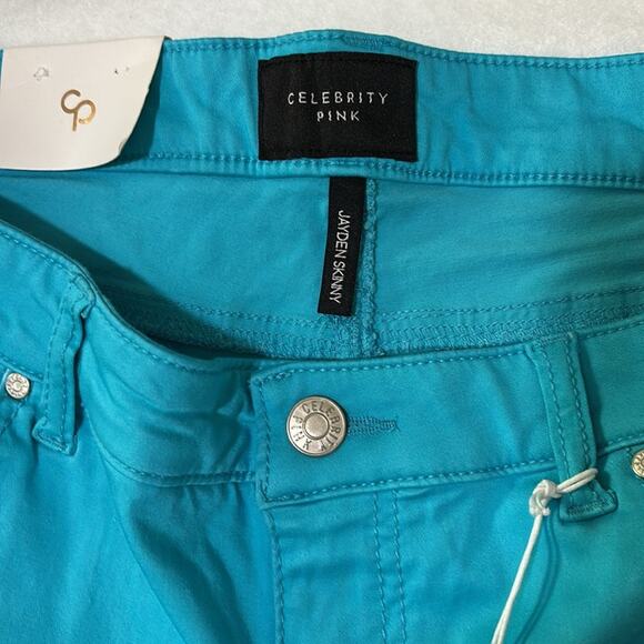 Celebrity Pink Jayden Skinny Pant Junior’s Size 13 Blue New - Picture 3 of 8